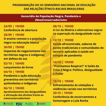 INSCRIÇÕES E PROGRAMAÇÃO